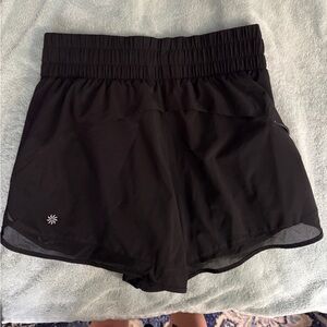 Athleta Mesh Runner High Rise 3 Short - Black Small